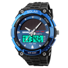 SKMEI 1049 Самые продаваемые кварцевые часы с хронографом Водонепроницаемые спортивные цифровые наручные часы на солнечной энергии